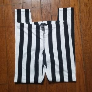 Forever 21 Stripped Leggings Sz Small